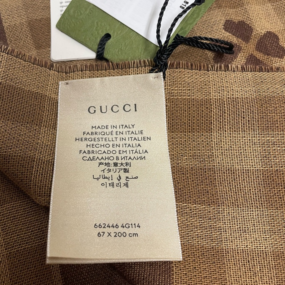 Gucci gg logo scarf - Picture 5 of 7